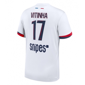 Billige Fotballdrakt Paris Saint-Germain Vitinha #17 Replika Bortedrakt 2025-26 Kortermet